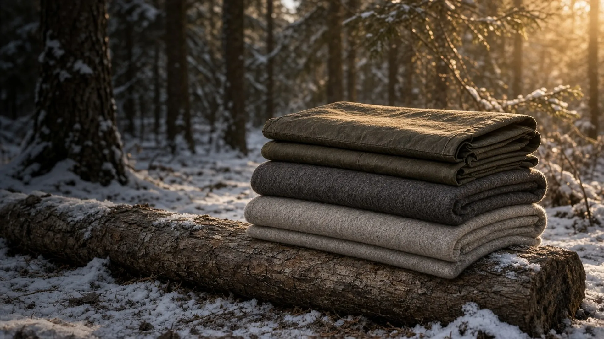 Three folded layers